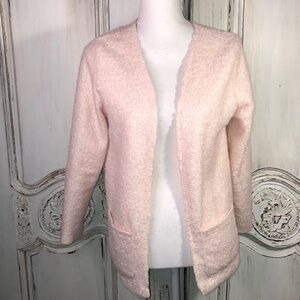Divided Soft Faux Lambs Wool Lightweight Blazer